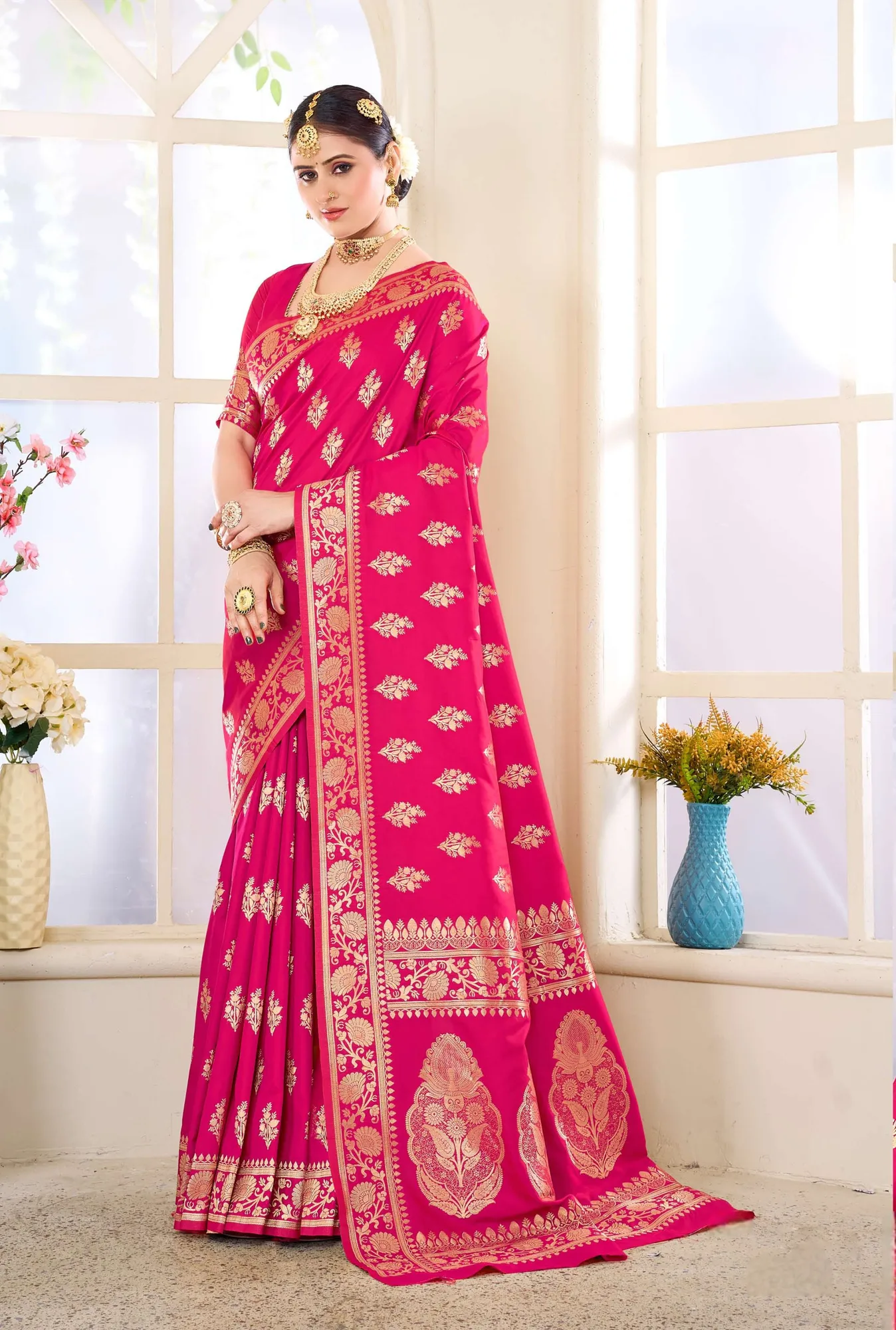 Pink Saree SLZA-103A